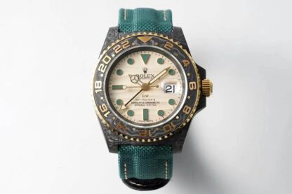 AAA Replica Rolex GMT-MASTER II Diw Green Fabric Strap Mens Watch