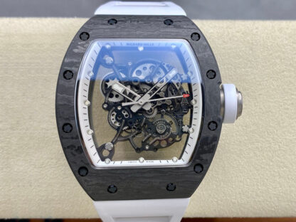 AAA Replica Richard Mille RM-055 BBR Factory White Strap Mens Watch