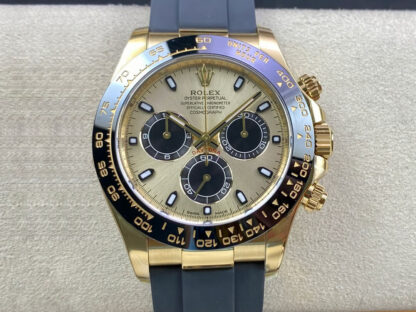 AAA Replica Rolex Cosmograph Daytona M116518LN-0048 Clean Factory Champagne Dial Mens Watch