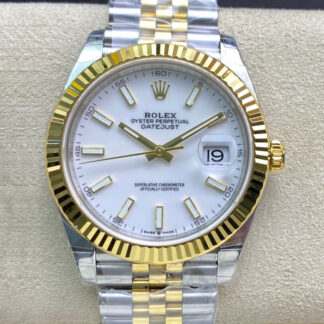 AAA Replica Rolex Datejust M126333-0016 VS Factory White Dial Mens Watch