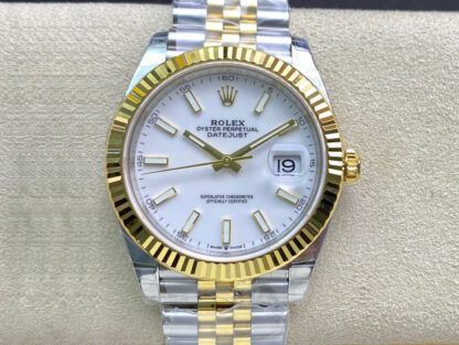 AAA Replica Rolex Datejust M126333-0016 VS Factory White Dial Mens Watch