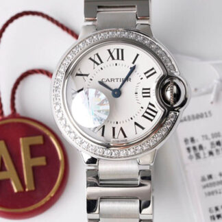 AAA Replica Ballon Bleu De Cartier W4BB0015 AF Factory White Dial Ladies Watch