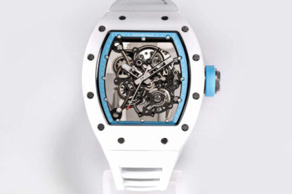 AAA Replica Richard Mille RM-055 BBR Factory White Ceramic Case Mens Watch