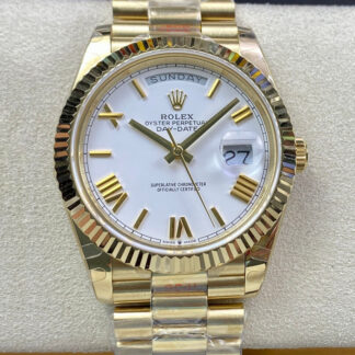 AAA Replica Rolex Day Date M228238-0042 EW Factory White Dial Mens Watch