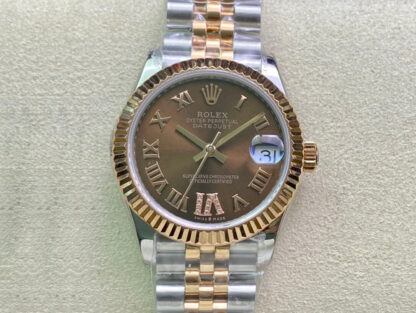 AAA Replica Rolex Datejust M278271-0004 31MM EW Factory Brown Dial Ladies Watch