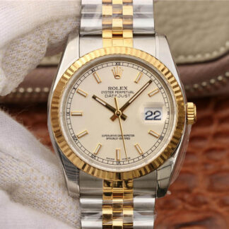 AAA Replica Rolex Datejust 116233 AR Factory Yellow Gold Mens Watch