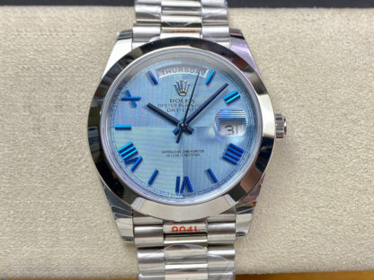AAA Replica Rolex Day Date M228206-0001 EW Factory Blue Dial Mens Watch