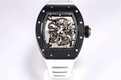 AAA Replica Richard Mille RM-055 BBR Factory Black Ceramic Case Mens Watch