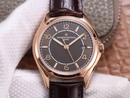 AAA Replica Vacheron Constantin Fiftysix 4600E/000R-B576 ZF Factory Rose Gold Mens Watch