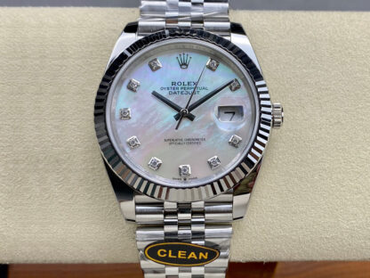 AAA Replica Rolex Datejust M126334-0020 Clean Factory Diamond Dial Mens Watch