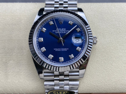 AAA Replica Rolex Datejust M126334-0016 Clean Factory Blue Dial Mens Watch
