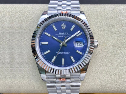AAA Replica Rolex Datejust M126334-0002 GM Factory Blue Dial Mens Watch