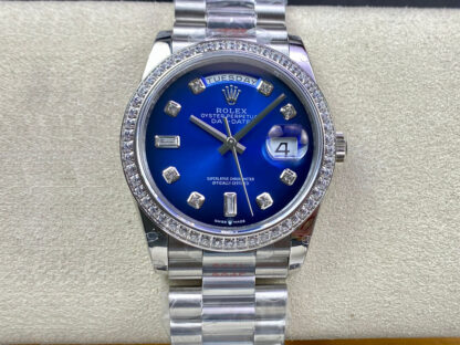 AAA Replica Rolex Day Date M128396TBR-0008 36MM GM Factory Diamond Bezel Mens Watch