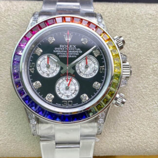 AAA Replica Rolex Daytona 116599 RBOW TW Factory Black Dial Mens Watch