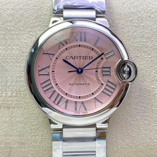 AAA Replica Ballon Bleu De Cartier 36MM WSBB0007 3K Factory Pink Dial Ladies Watch