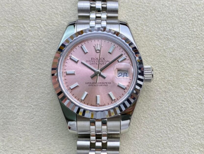 AAA Replica Rolex Datejust M279174-0001 28MM BP Factory Pink Dial Ladies Watch