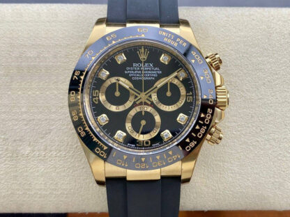 AAA Replica Rolex Cosmograph Daytona M116518ln-0078 Clean Factory Black Dial Mens Watch