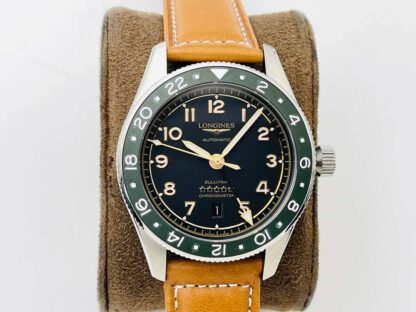 AAA Replica Longines Spirit ZuIu Time L3.812.4.63.2 LG Factory Leather Strap Mens Watch