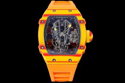 AAA Replica Richard Mille RM27-03 Rafael Nadal Tourbillon RM Factory Orange Rubber Strap Mens Watch