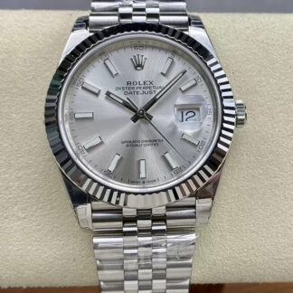 AAA Replica Rolex Datejust M126334-0004 VS Factory Silver Dial Mens Watch