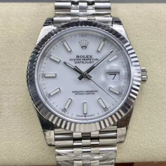 AAA Replica Rolex Datejust M126334-0010 VS Factory White Dial Mens Watch