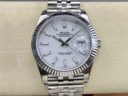 AAA Replica Rolex Datejust M126334-0010 VS Factory White Dial Mens Watch