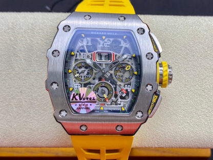 AAA Replica Richard Mille RM011 FELIPE MASSA KV Factory Titanium Steel Case Mens Watch