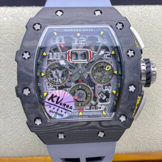 AAA Replica Richard Mille RM-011 KV Factory Forged Carbon Case Mens Watch