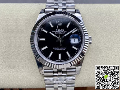 AAA Replica Rolex Datejust M126334-0018 VS Factory Black Dial Mens Watch