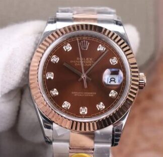AAA Replica Rolex Datejust M126331-0003 41MM TW Factory Chocolate Dial Mens Watch
