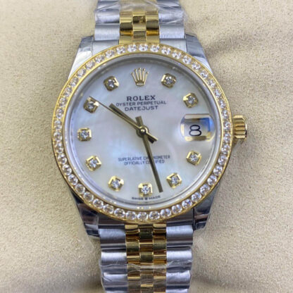 AAA Replica Rolex Datejust M278383RBR-0028 31MM EW Factory Mother-of-pearl Dial Ladies Watch | aaareplicawatches.is