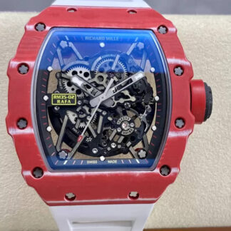 AAA Replica Richard Mille RM35-02 T+ Factory NTPT Carbon Fiber White Strap Mens Watch | aaareplicawatches.is