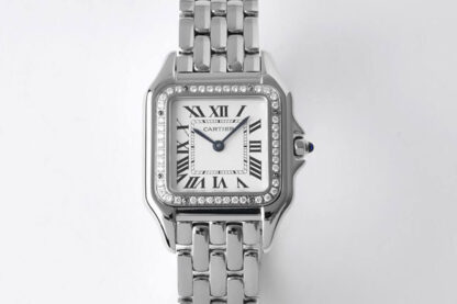 AAA Replica Cartier Panthere W4PN0008 27MM BV Factory White Dial Women Watch | aaareplicawatches.is