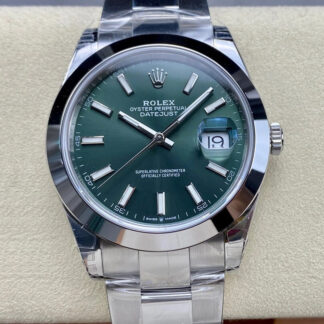 AAA Replica Rolex Datejust M126300-0019 41MM VS Factory Green Dial Mens Watch | aaareplicawatches.is
