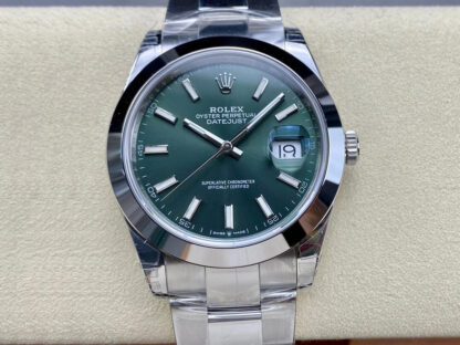 AAA Replica Rolex Datejust M126300-0019 41MM VS Factory Green Dial Mens Watch | aaareplicawatches.is