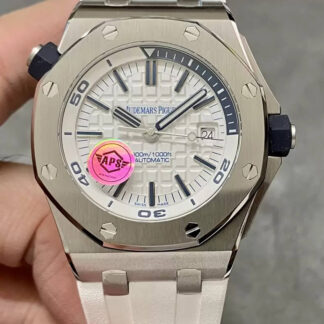 AAA Replica Audemars Piguet Royal Oak Offshore 15710ST.OO.A010CA.01 APS Factory White Dial Mens Watch | aaareplicawatches.is