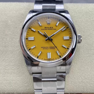 AAA Replica Rolex Oyster Perpetual M126000-0004 36MM VS Factory Yellow Dial Mens Watch | aaareplicawatches.is