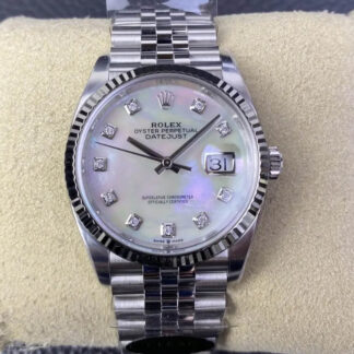 AAA Replica Rolex Datejust M126234-0019 36MM Clean Factory Stainless Steel Mens Watch | aaareplicawatches.is