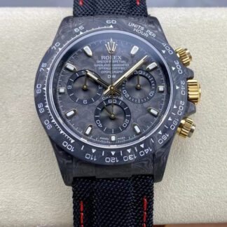 AAA Replica Rolex Daytona Cosmograph Diw Custom Version Black Strap Mens Watch | aaareplicawatches.is