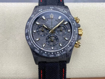 AAA Replica Rolex Daytona Cosmograph Diw Custom Version Black Strap Mens Watch | aaareplicawatches.is