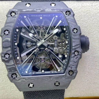 AAA Replica Richard Mille RM12-01 RM Factory Black Strap Mens Watch | aaareplicawatches.is
