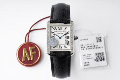 AAA Replica Cartier Tank Quartz AF Factory White Dial Woman Watch | aaareplicawatches.is