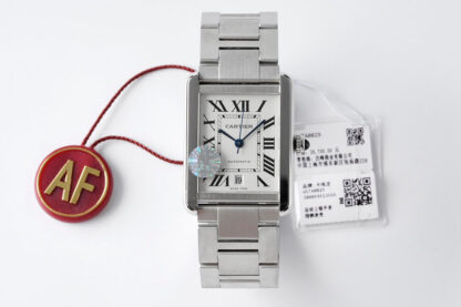AAA Replica Cartier Tank W5200028 AF Factory White Dial Mens Watch | aaareplicawatches.is