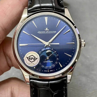 AAA Replica Jaeger-LeCoultre Master 1368480 APS Factory Black Strap Mens Watch | aaareplicawatches.is