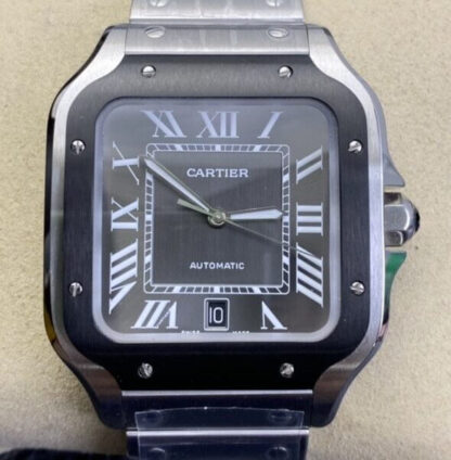 AAA Replica Cartier Santos WSSA0037 BV Factory Black Bezel Mens Watch | aaareplicawatches.is