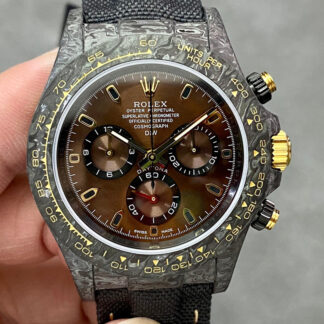 AAA Replica Rolex Daytona Cosmograph Noob Factory Diw Custom Version Black Strap Mens Watch | aaareplicawatches.is