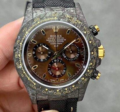 AAA Replica Rolex Daytona Cosmograph Noob Factory Diw Custom Version Black Strap Mens Watch | aaareplicawatches.is
