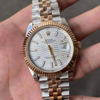 AAA Replica Rolex Datejust M126331-0018 41MM VS Factory Gold Bezel Mens Watch | aaareplicawatches.is