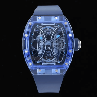 AAA Replica Richard Mille RM053-02 Tourbillon RM Factory Blue Srap Mens Watch | aaareplicawatches.is