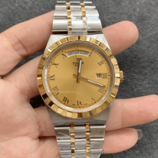 AAA Replica Tudor Royal M28603-0004 V7 Factory Gold Bezel Mens Watch | aaareplicawatches.is